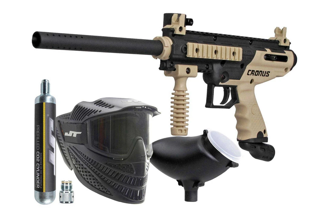 Tippmann Cronus PowerPack Paintball Gun Kit | Paintball Gun, Goggle, Hopper Kit Markers 1 Tippmann Cronus PowerPack Paintball Gun Kit | Paintball Gun, Goggle, Hopper Kit Markers