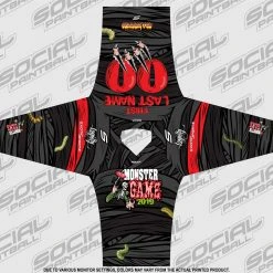Social Paintball 2019 Michigan Monster Game Custom Event SMPL Jersey, Red Team