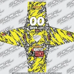 Social Paintball 2020 Michigan Monster Game Custom Event SMPL Jersey, Yellow Team