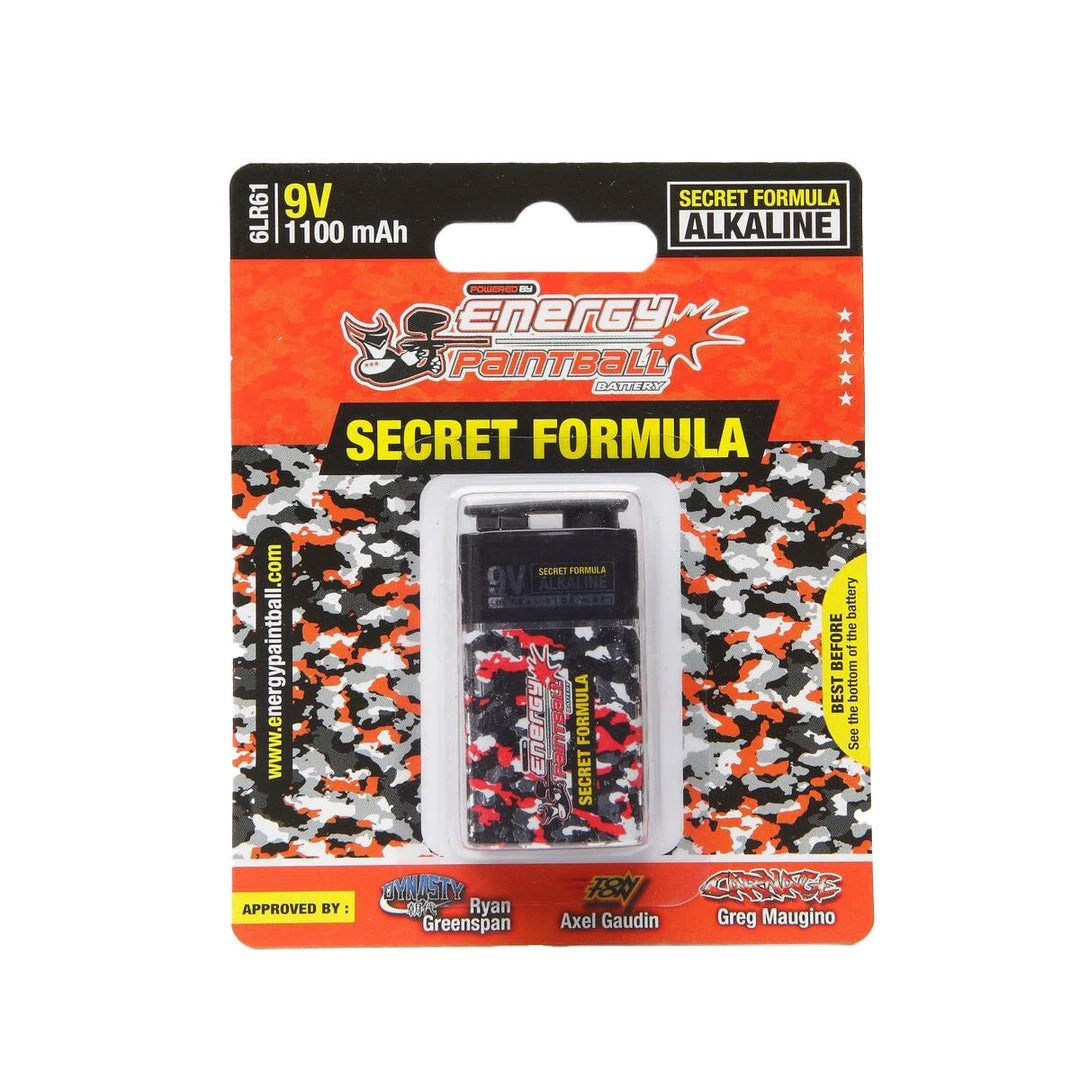 Valken Energy Paintball Alkaline 9V Battery - Single Batteries 1 Valken Energy Paintball Alkaline 9V Battery - Single Batteries