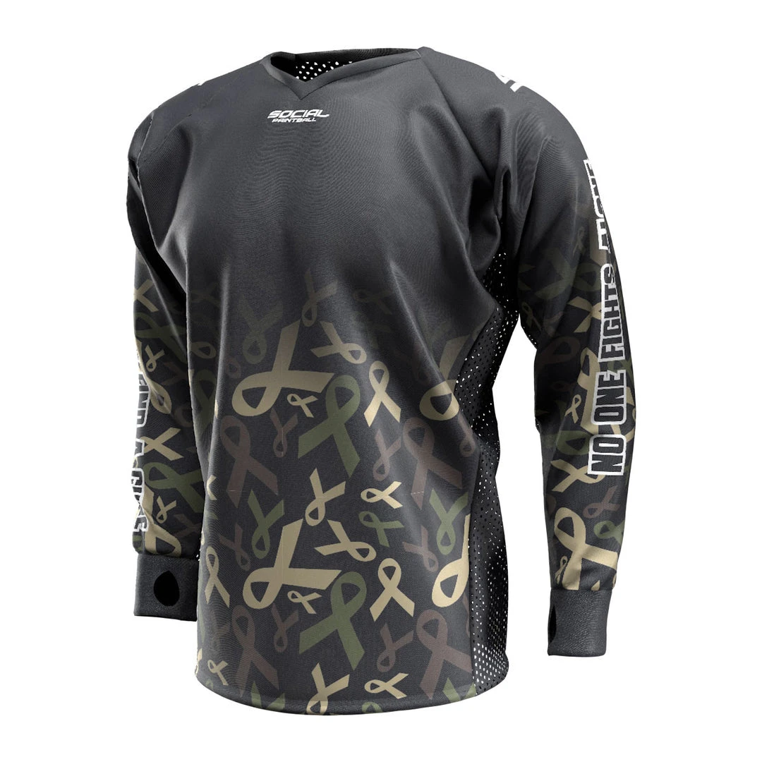 Social Paintball Fox’s Den Unpadded SMPL Jersey, Charity Ribbon Camo (No Logo) 1 Social Paintball Fox’s Den Unpadded SMPL Jersey, Charity Ribbon Camo (No Logo)