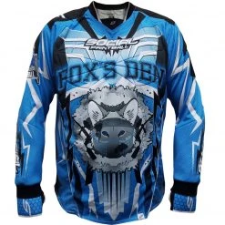 Social Paintball Fox’s Den Full Padded Flex Jersey, Blue