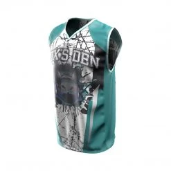 Social Paintball Fox’s Den Sleeveless Jersey, Connecticut Teal