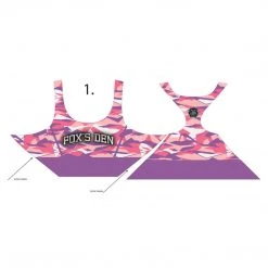 Valken Fox’s Den Grit Women’s Racerback Padded Sports Bra, Blossom Edge Camo