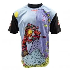 Social Paintball Grit Dry-Wick Shirt, Sponsored, Paintball Cartoon Series