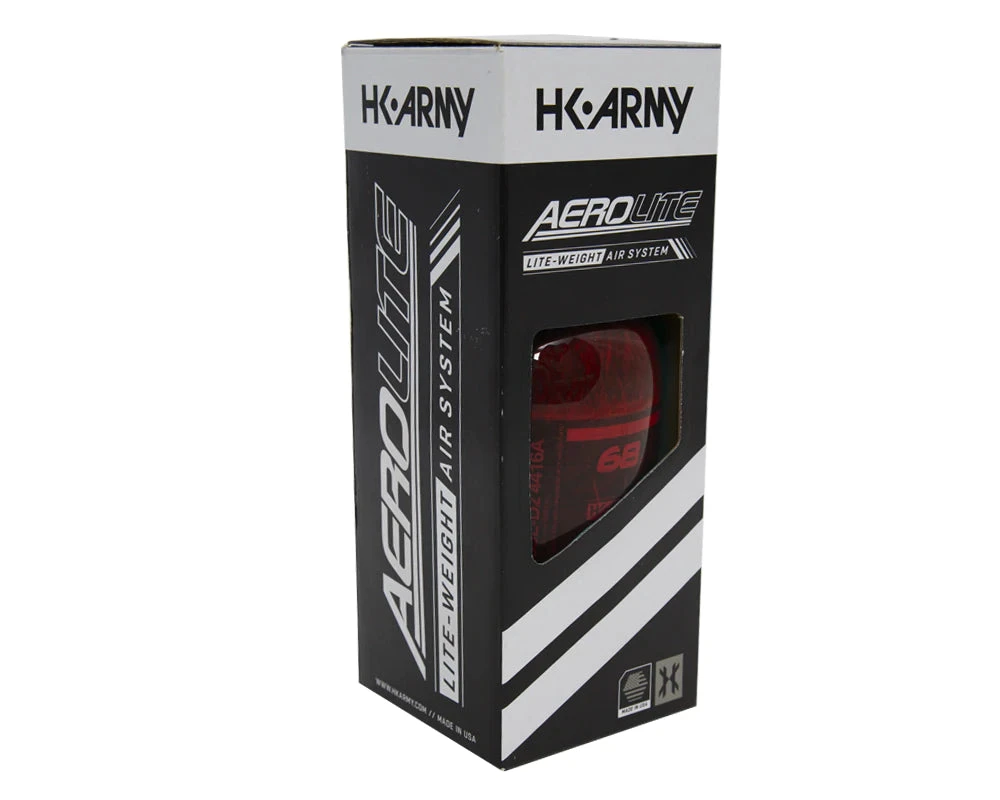 HK Army AEROLITE CARBON FIBER TANK - 68CI / 4500PSI - RED 4 HK Army AEROLITE CARBON FIBER TANK - 68CI / 4500PSI - RED