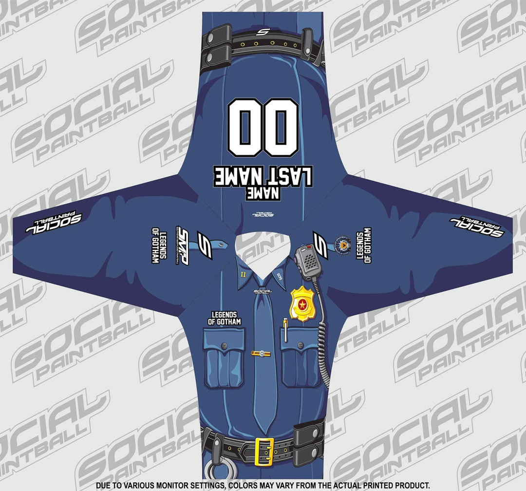 Social Paintball 2018 Legends Of Gotham Custom Event SMPL Jersey, Gotham City Police 4 Social Paintball 2018 Legends Of Gotham Custom Event SMPL Jersey, Gotham City Police