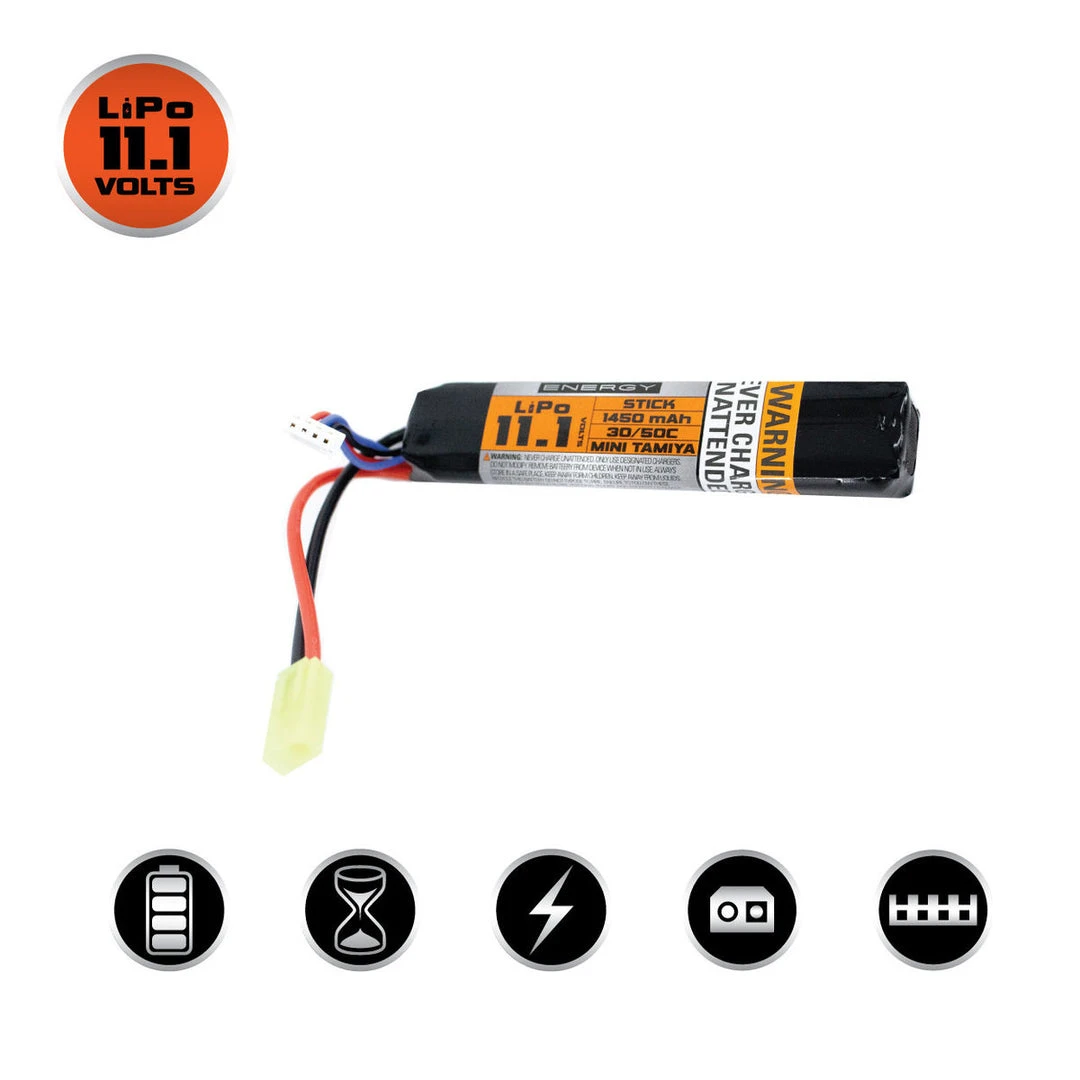 Valken LiPo 11.1v 1450mAh 30/50C Stick (Small Tamiya) 1 Valken LiPo 11.1v 1450mAh 30/50C Stick (Small Tamiya)