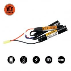 Batteries Valken LiPo 11.1v 1450mAh 30/50C Triple Split (Small Tamiya)