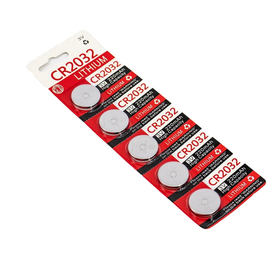 Valken Lithium 3V CR2032 Coin Cell Battery - 5 Pack Batteries 2 Valken Lithium 3V CR2032 Coin Cell Battery - 5 Pack Batteries