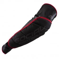 Social Paintball SMPL Elbow Pads, Black Red