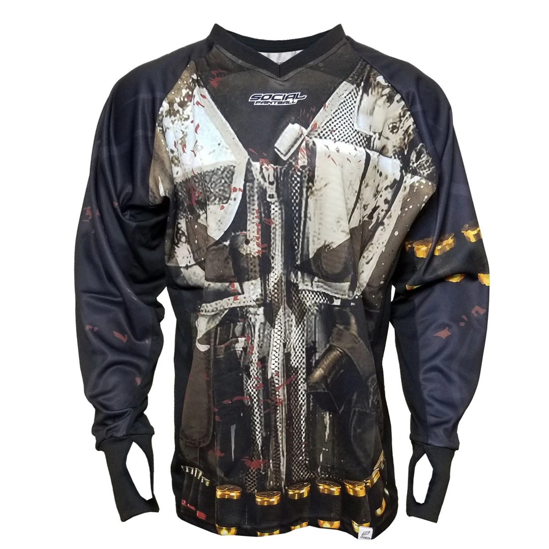 Social Paintball Skull Punish, Unpadded SMPL Paintball Jersey 1 Social Paintball Skull Punish, Unpadded SMPL Paintball Jersey