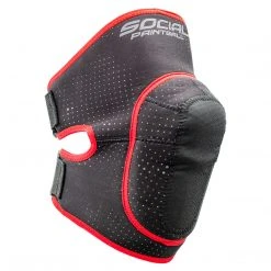 Social Paintball SMPL Knee Pads, Black Red