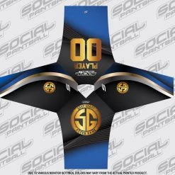 Social Paintball 2018 East Coast SuperGame Custom Event SMPL Jersey, Blue Team