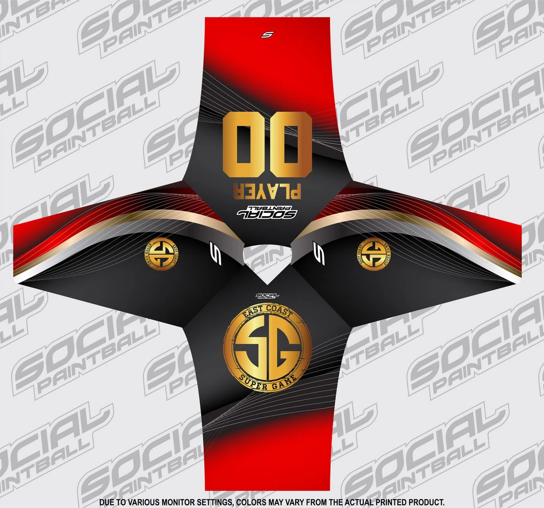 Social Paintball 2018 East Coast SuperGame Custom Event SMPL Jersey, Red Team 3 Social Paintball 2018 East Coast SuperGame Custom Event SMPL Jersey, Red Team