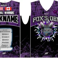 Social Paintball Fox’s Den Sleeveless Jersey, Purple Rage