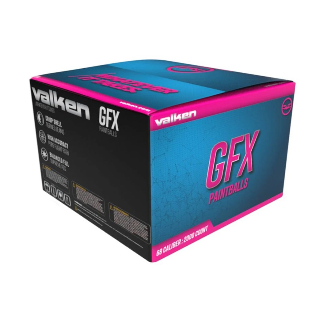 Valken GFX .68 Caliber Paintballs - 2000 Count 1 Valken GFX .68 Caliber Paintballs - 2000 Count