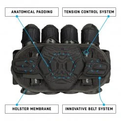 HK Army ZERO G 2.0 HARNESS - BLACK/BLUE - 3+2+4 9 HK Army ZERO G 2.0 HARNESS - BLACK/BLUE - 3+2+4