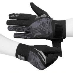 VIRTUE BREAKOUT GLOVES - RIPSTOP FULL FINGER - BLACK CAMO