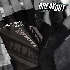 VIRTUE MESH BREAKOUT GLOVES - HALF FINGER - GRAPHIC BLACK 9 VIRTUE MESH BREAKOUT GLOVES - HALF FINGER - GRAPHIC BLACK