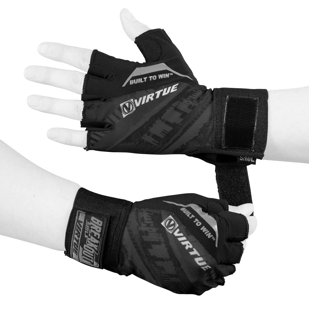 VIRTUE MESH BREAKOUT GLOVES - HALF FINGER - GRAPHIC BLACK 2 VIRTUE MESH BREAKOUT GLOVES - HALF FINGER - GRAPHIC BLACK