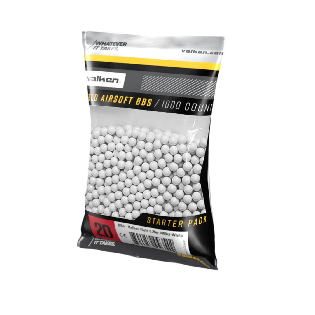 Valken Field 0.20g 1,000ct Airsoft BBs 1 Valken Field 0.20g 1,000ct Airsoft BBs