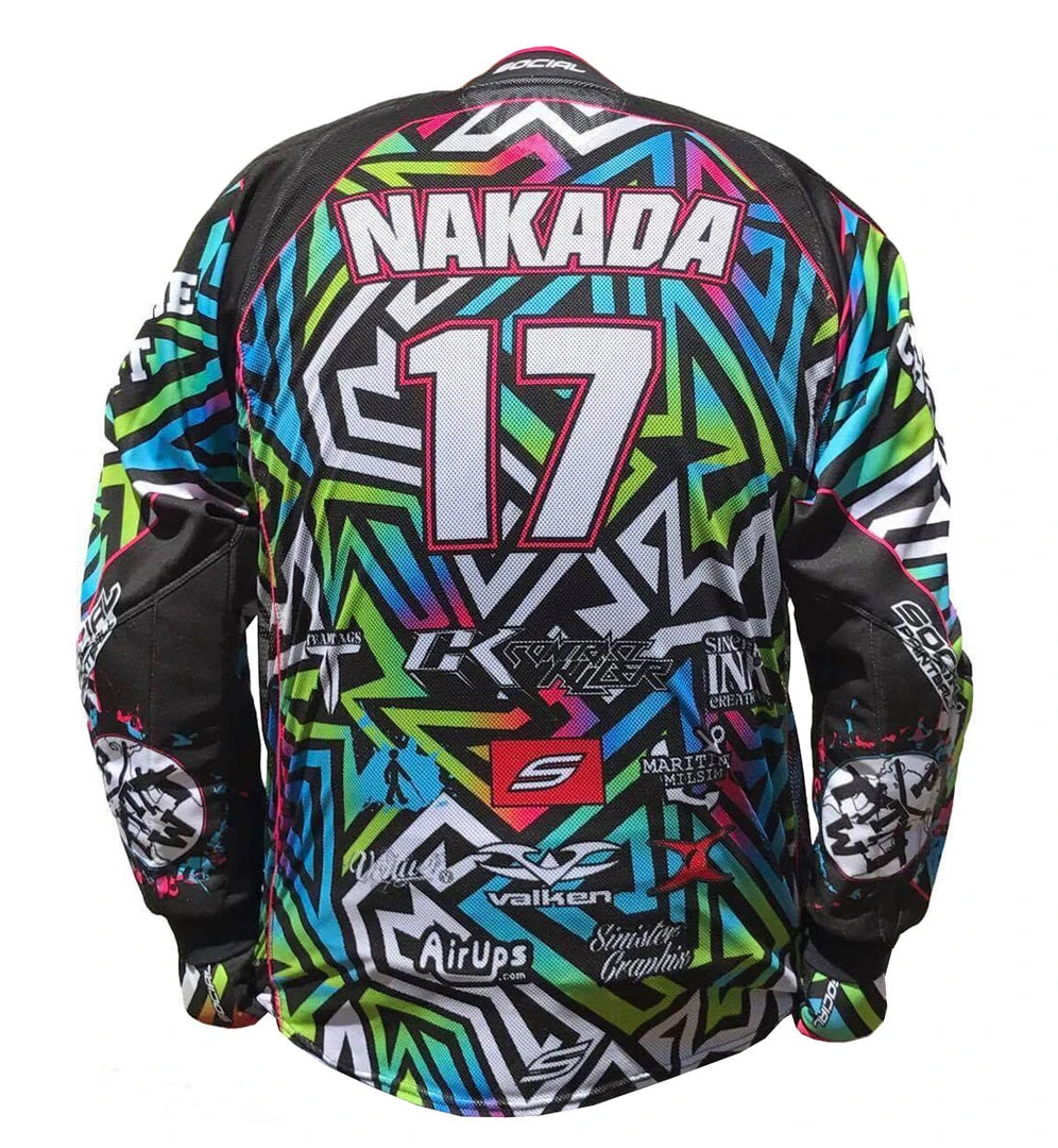 Social Paintball PTW Full Padded Flex Jersey, Psycho 2 Social Paintball PTW Full Padded Flex Jersey, Psycho