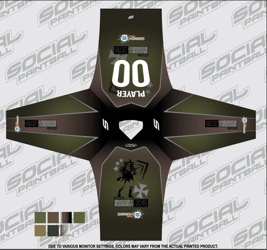 Social Paintball 2018 Skirmish Invasion Of Normandy (ION) Custom Event SMPL Jersey 3 Social Paintball 2018 Skirmish Invasion Of Normandy (ION) Custom Event SMPL Jersey
