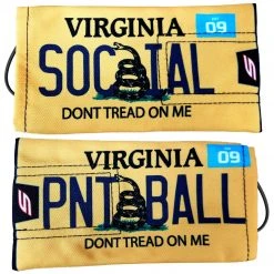 Valken Barrel Cover, Virginia Yellow “Don’t Tread On Me” State License Plate