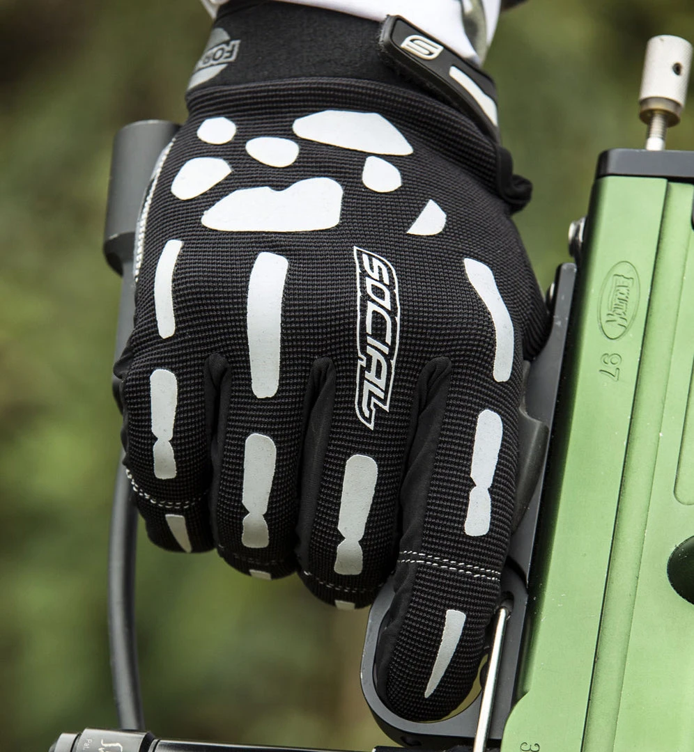 Valken Grit Gloves, Skeleton Bones 3 Valken Grit Gloves, Skeleton Bones