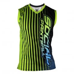 Valken Grit Sleeveless Jersey, Slime Green Blue