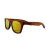 Social Paintball Rosewood Sunglasses, Yellow Mirror Lens