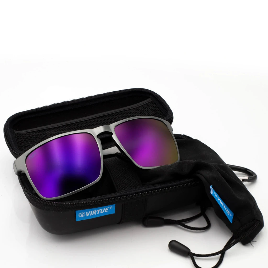 VIRTUE V-INERTIA POLARIZED SUNGLASSES - GUNMETAL AMETHYST Lens 3 VIRTUE V-INERTIA POLARIZED SUNGLASSES - GUNMETAL AMETHYST Lens