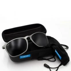 VIRTUE V-WAVE POLARIZED SUNGLASSES - BLACK